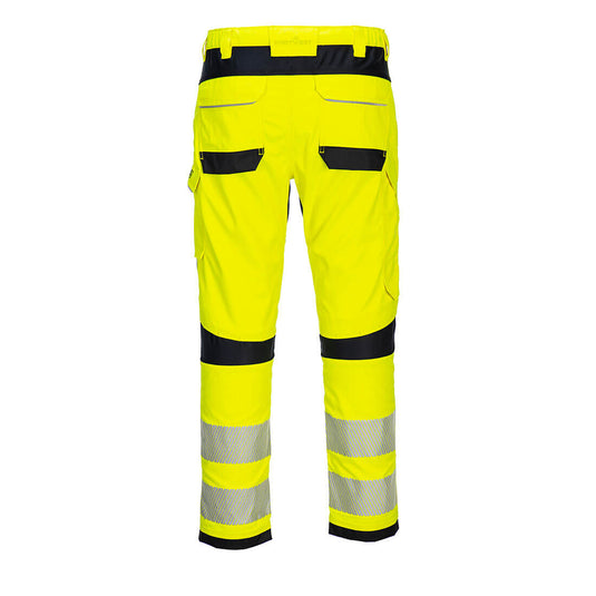 FR406 - Pantalon de travail PW3 Modaflame HV, Jaune/Noir, vue de dos 