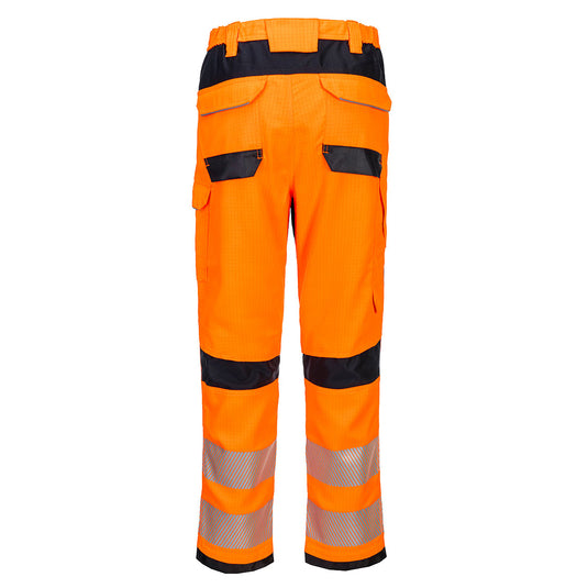 FR414 - Pantalon de travail PW3 Modaflame HVO, Orange/Marine, vue de dos 