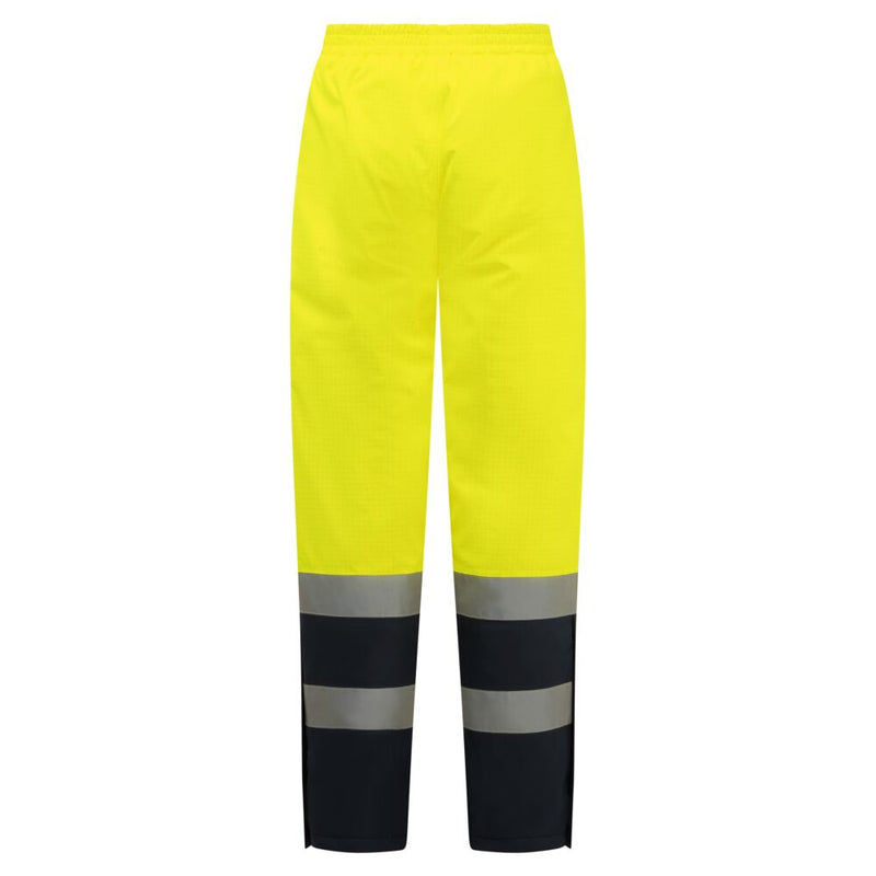 Chargez l'image dans la visionneuse de la galerie, FR434 - Pantalon d'hiver Bizflame HV, Jaune/Marine, vue de dos # Couleur_Jaune/Marine
