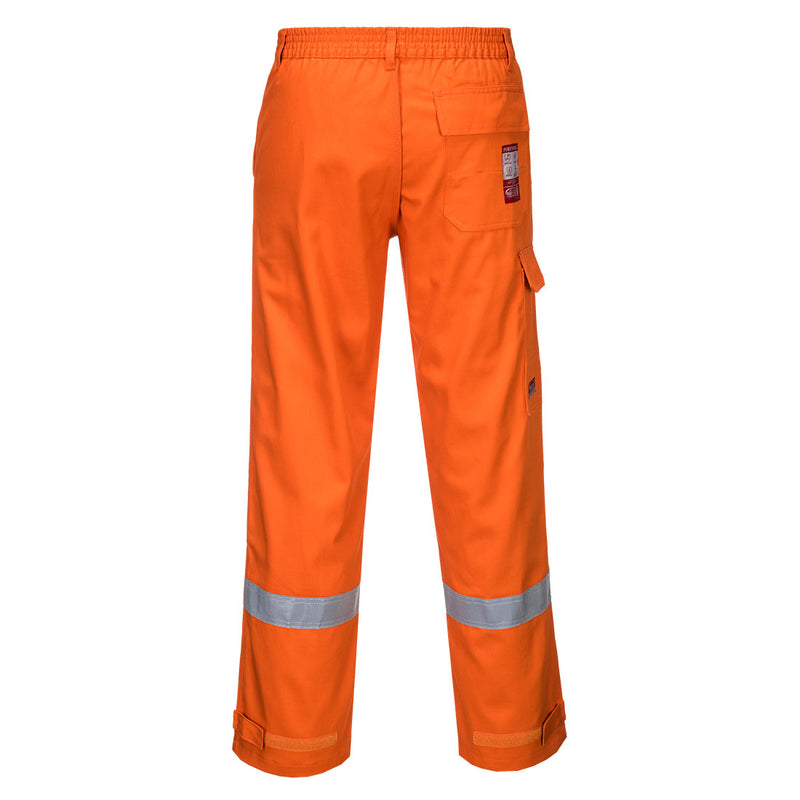 Chargez l'image dans la visionneuse de la galerie, FR445 - Pantalon femme Bizflame FR, Orange, vue de dos # Couleur_Orange
