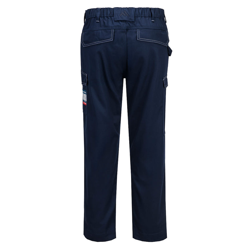 Chargez l'image dans la visionneuse de la galerie, FR448 - Pantalon de Travail FR Bizflame CL2, Marine, vue de dos # Couleur_Marine
