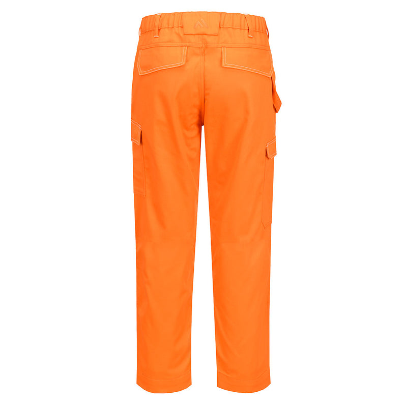 Chargez l'image dans la visionneuse de la galerie, FR448 - Pantalon de Travail FR Bizflame CL2, Orange, vue de dos # Couleur_Orange
