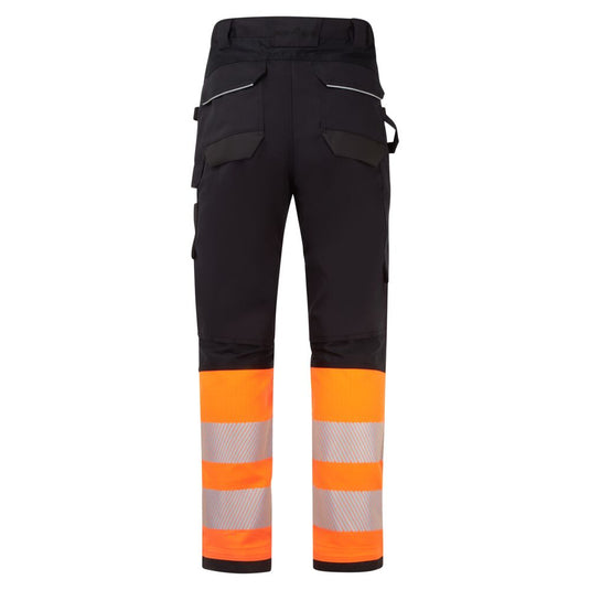 FR452 - Pantalon holster PW3 Modaflame HV Classe 1, Orange/Noir, vue de dos 