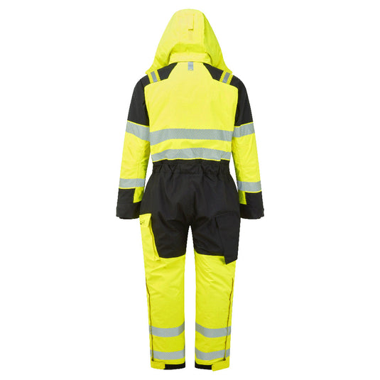 FR516 - Combinaison d'hiver HV Modaflame PW3, Jaune/Noir, vue de dos