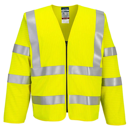 FR616 - Gilet zippé manches longues Bizflame HV FR Epi-Protect