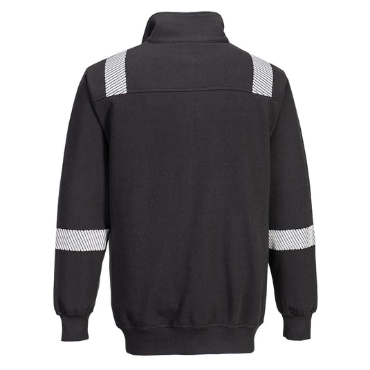 FR710 - Sweat résistant à la flamme WX3, Noir, vue de dos 