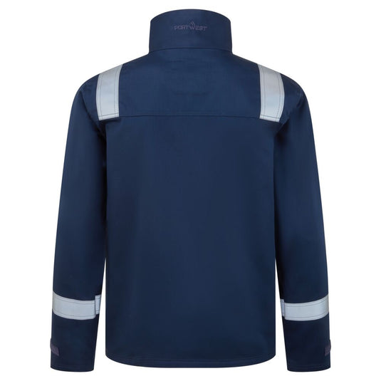 FR741 - Veste de travail Bizflame FR, Marine, vue de dos