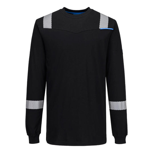 FR751 - T-shirt manches longues WX3 Modaflame Knit FR, Noir 