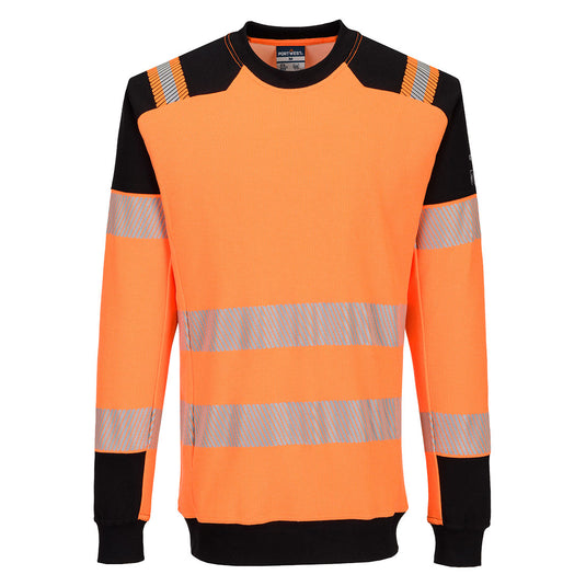 FR755 - Sweatshirt PW3 Modaflame Knit HVO FR, Orange/Noir 