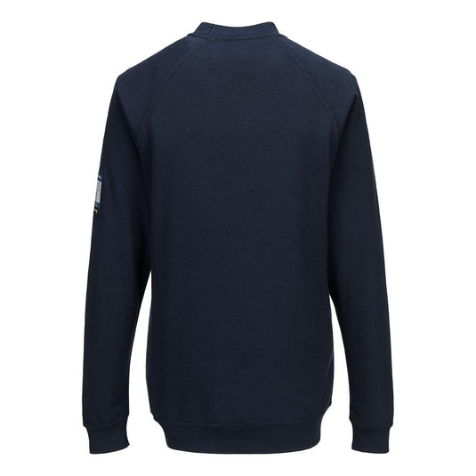 FR759 - Sweatshirt pour femmes Modaflame, Marine, vue de dos 
