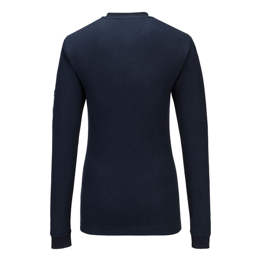 FR808 - Tee shirt femme ML Modaflame FR, Marine, vue de dos 