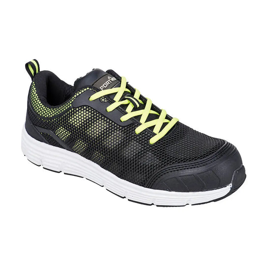 Basket S1P FT15 noir et blanc - coquille acier et confort optimal