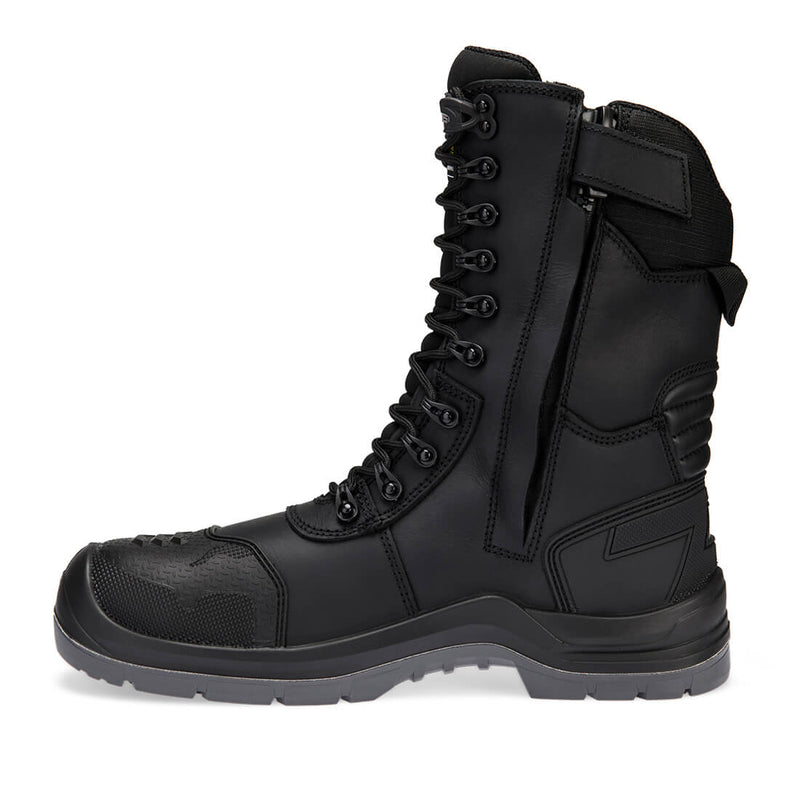 Chargez l'image dans la visionneuse de la galerie, FV03 - Boots haute en cuir composite S7L ESD HRO LG FO SC CI SR, Noir, vue de dos # Couleur_Noir
