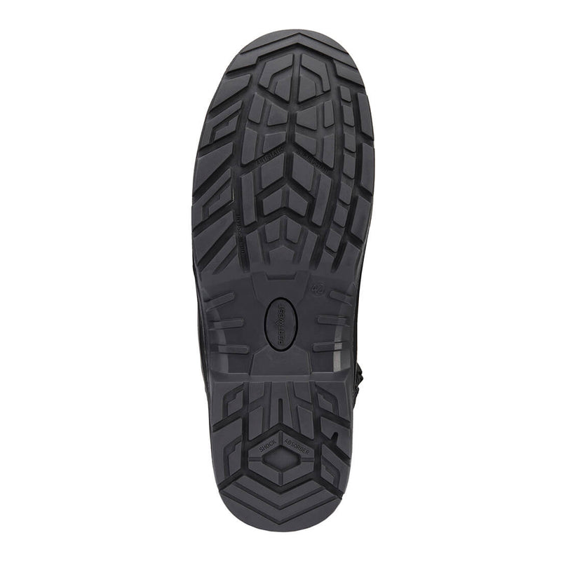 Chargez l'image dans la visionneuse de la galerie, FV06 - Chaussure montante nubuck composite S7L LG FO SR SC, Noir, vue de dos # Couleur_Noir

