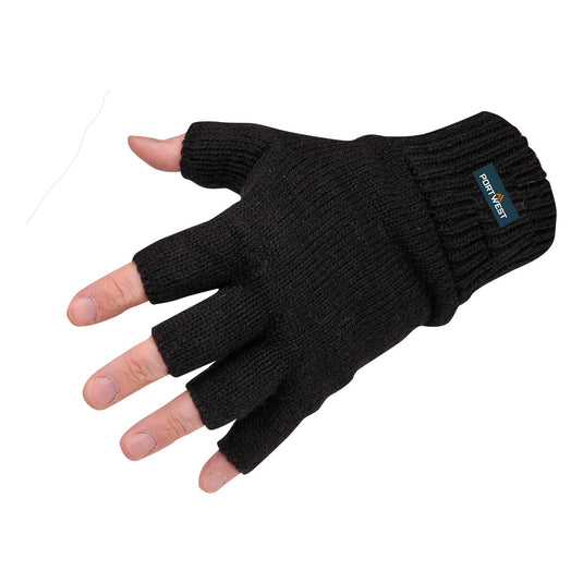 GL14 - Gant Type Mitaine Insulatex, Noir, vue de dos