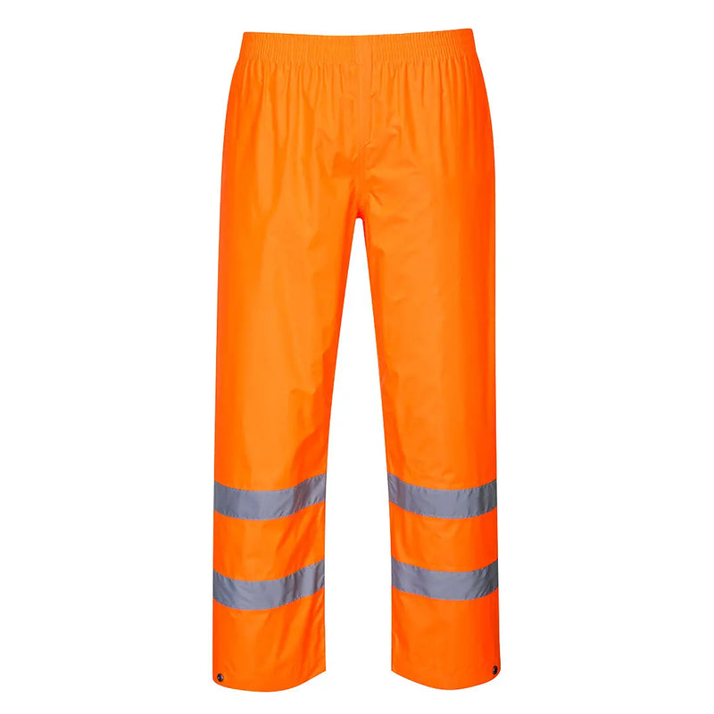 Chargez l'image dans la visionneuse de la galerie, Pantalon pluie Hi-Vis H441 - détail bandes réfléchissantes et coutures étanches
