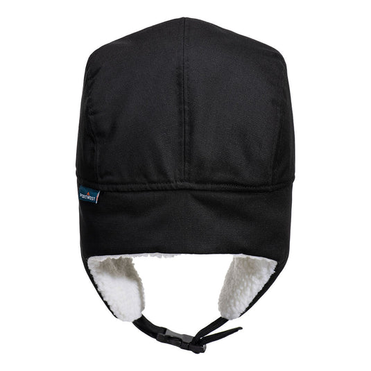 HA33 - Bonnet Sherpa, Noir, vue de dos