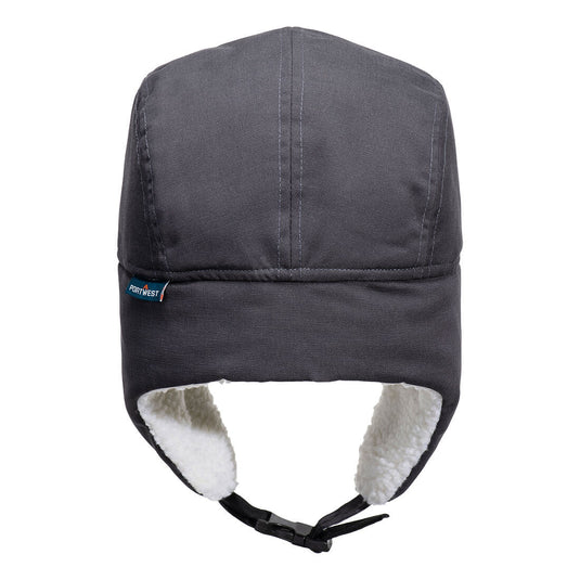 HA33 - Bonnet Sherpa, Gris Métal, vue de dos