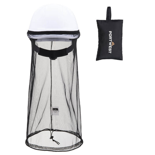 HA34 - Filet anti-insectes pour casque pliable, Noir