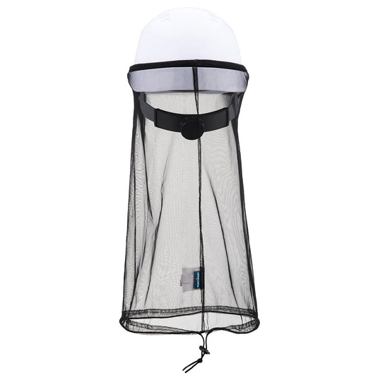 HA34 - Filet anti-insectes pour casque pliable, Noir, vue de dos