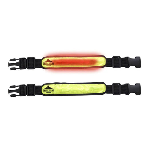 Brassard réfléchissant lumineux LED HV05 - visibilité haute sécurité