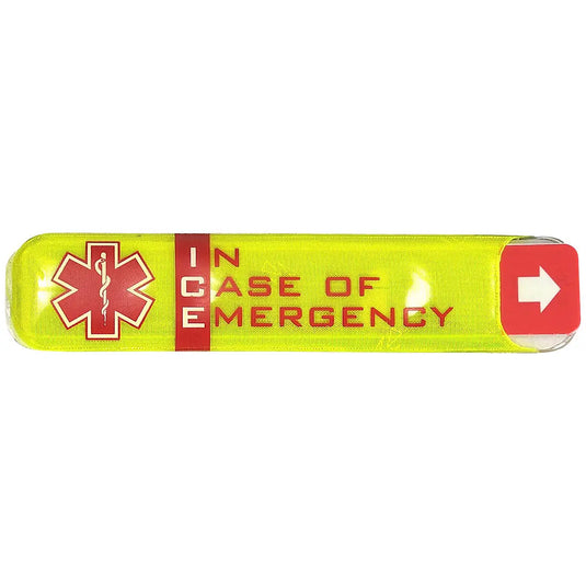 Porte Badge Identification Urgence ID10 - système ICE réfléchissant