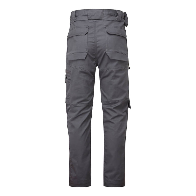 Chargez l'image dans la visionneuse de la galerie, KA323 - Pantalon Cargo KA3, Gris Zoom, vue de dos # Couleur_Gris Zoom
