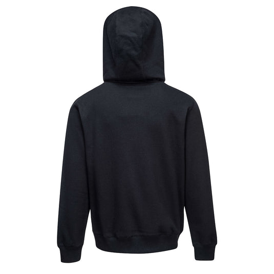 KS31 - Sweatshirt Zippé à capuche Nickel, Noir, vue de dos