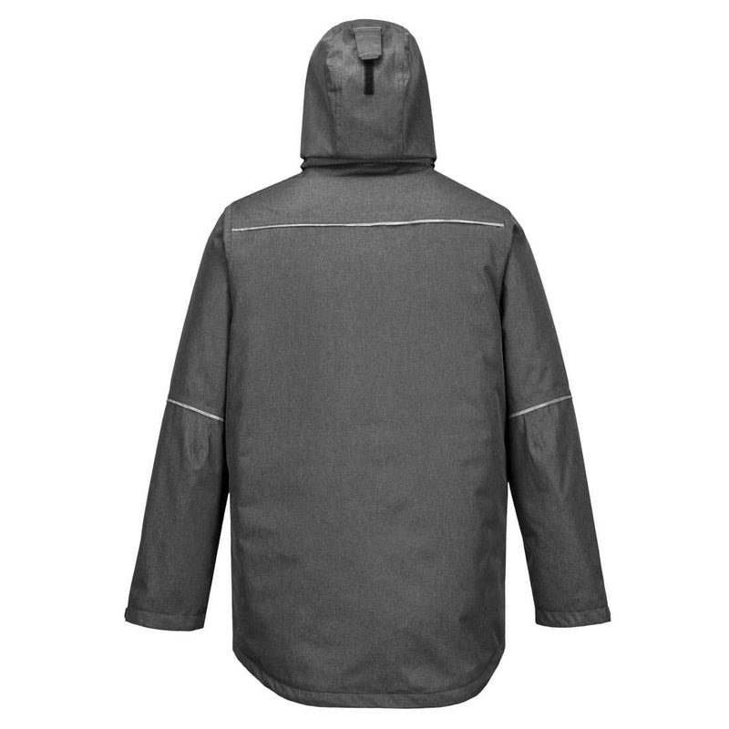 Chargez l'image dans la visionneuse de la galerie, KX360 - Parka KX3, Gris Marl, vue de dos # Couleur_Gris Marl
