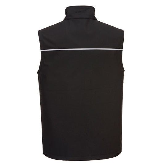 KX363 - Gilet Softshell KX3 (3L), Noir, vue de dos 