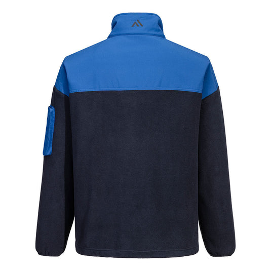 KX378 - Polaire KX3 1/4 zip, Marine foncée / Quartz, vue de dos
