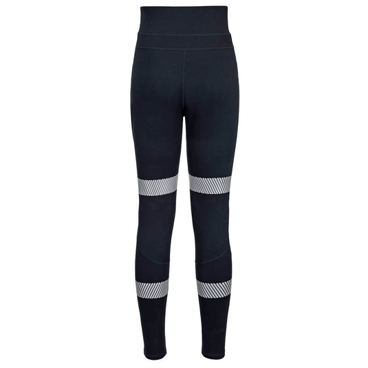 KX381 - KX3 Leggings de travail Flexi pour femmes, Marine, vue de dos 