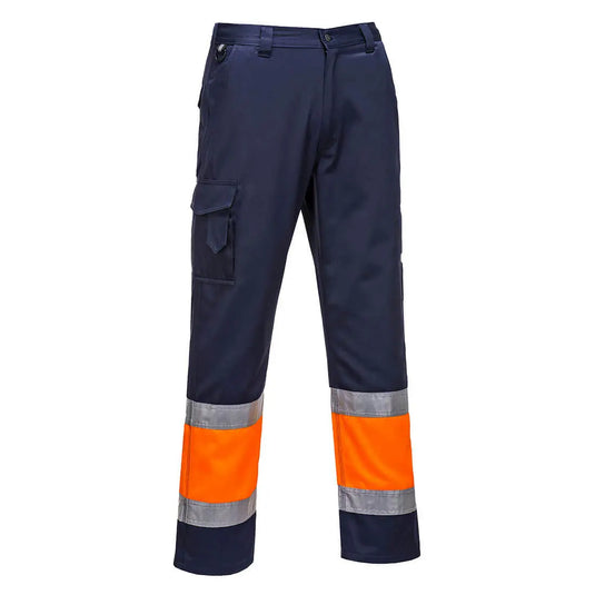 Pantalon professionnel L049 bicolore - conception ergonomique 10 poches