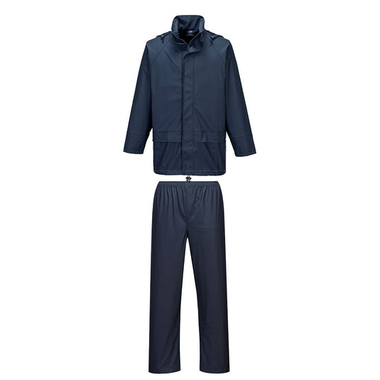 L450 - Ensemble de pluie Sealtex Essential (ensemble 2 pièces), Marine, vue de dos 