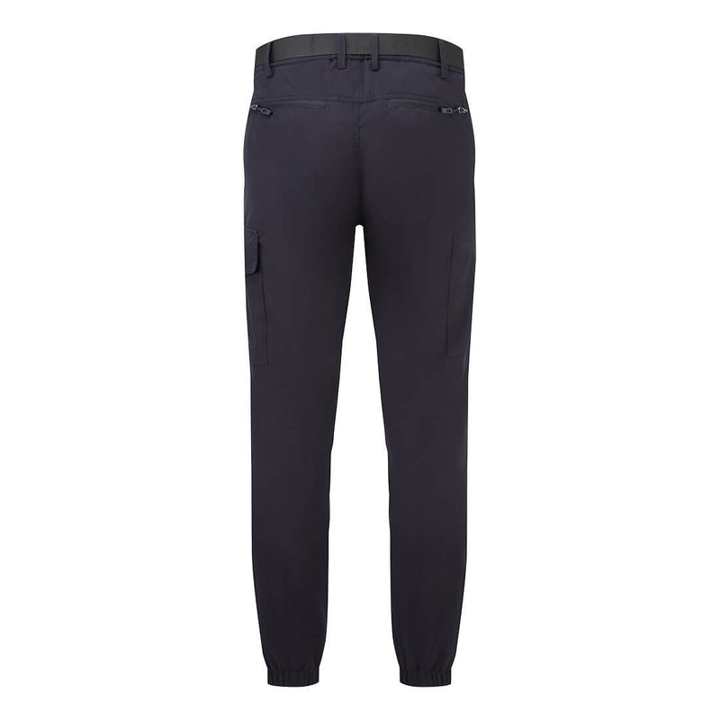 Chargez l'image dans la visionneuse de la galerie, L712 - Pantalon ultra léger slim Stretch, Marine, vue de dos # Couleur_Marine
