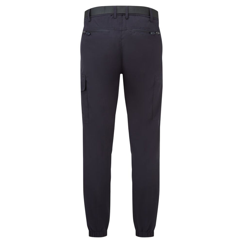 Chargez l'image dans la visionneuse de la galerie, L712 - Pantalon ultra léger slim Stretch, Marine Short, vue de dos # Couleur_Marine Short
