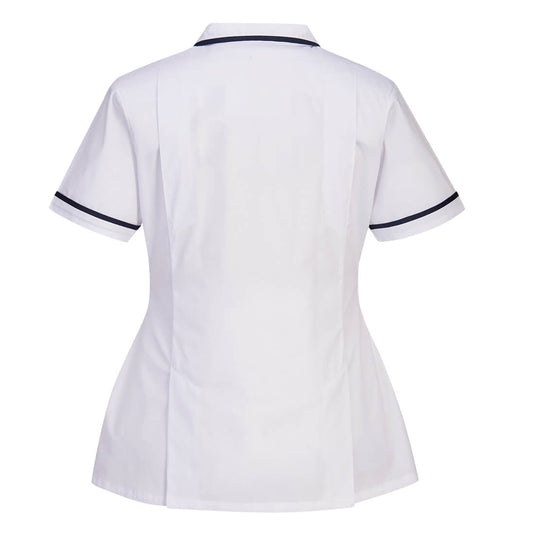 LW17 - Tunique stretch femmes, Blanc, vue de dos