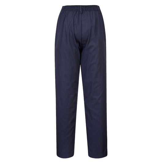 LW97 - Pantalon Femme Elastiqué, Marine, vue de dos 