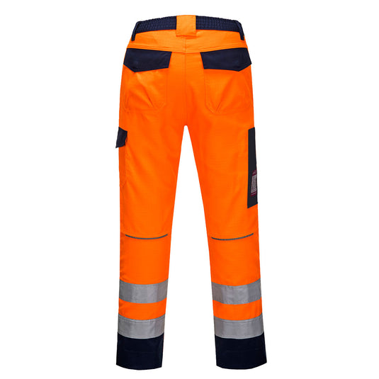 MV36 - Pantalon Orange/Navy Modaflame RIS, Orange/Marine, vue de dos 