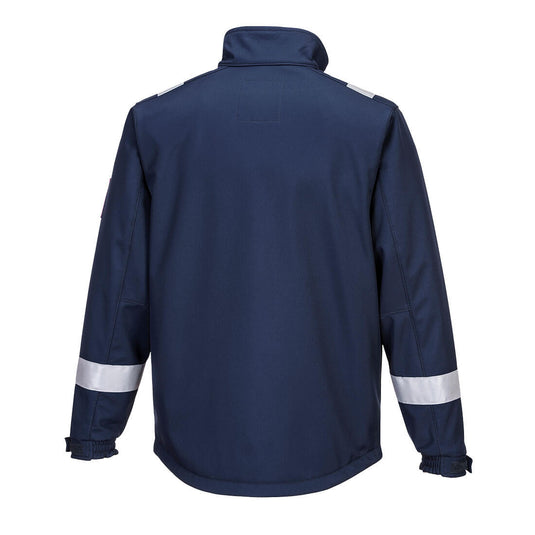 MV73 - Veste Softshell Modaflame, Marine, vue de dos 