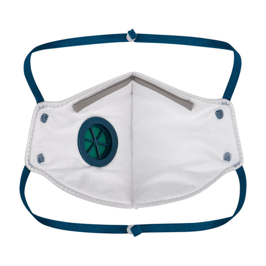 P210 - Masque pliable FFP2 à soupape Dolomite (3 pcs), Blanc, vue de dos 