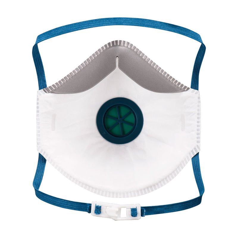 Chargez l'image dans la visionneuse de la galerie, P211 - Masque FFP2 Valve (par 10), Blanc, vue de dos # Couleur_Blanc
