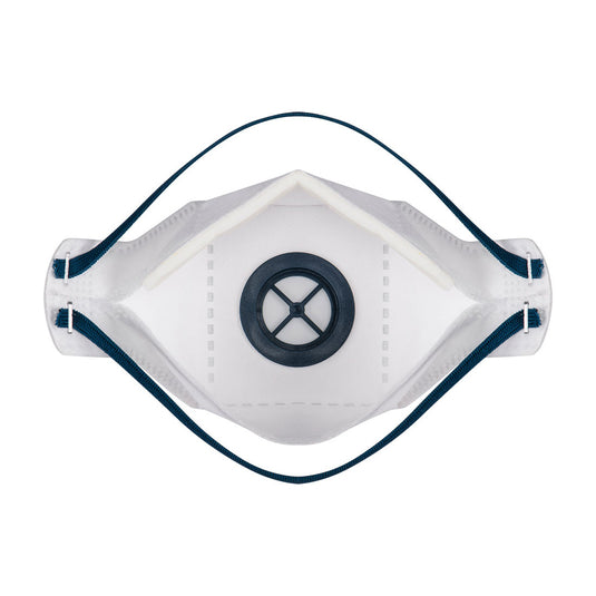 P291 - Masque pliable à plat EAGLE FFP2 à valve Dolomite (Pk10), Blanc, vue de dos 