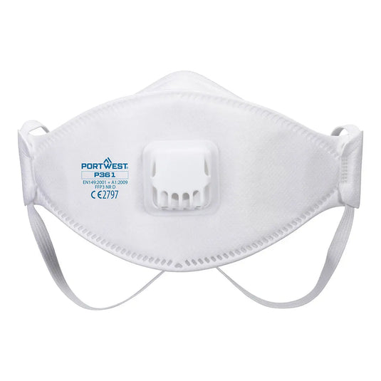 P361 - Masque respiratoire FFP3 pliable avec valve – modèle Dolomite (boîte de 10) Epi-Protect