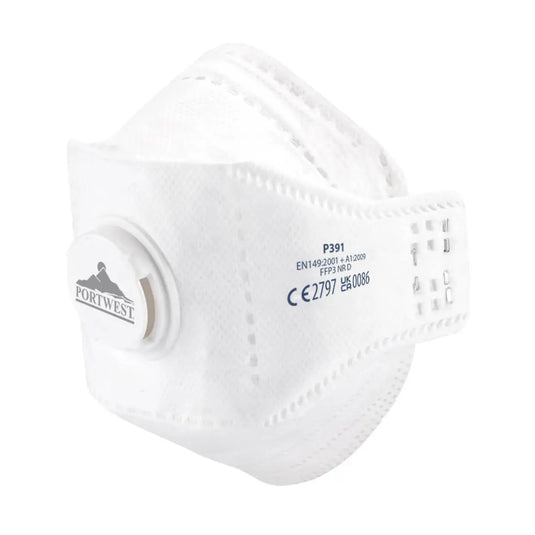 P391 - Masque EAGLE pliable FFP3 Dolomite avec valve (Pk10) Epi-Protect