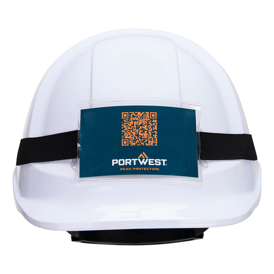 PA40 - Porte-badge universel pour casque, Noir 