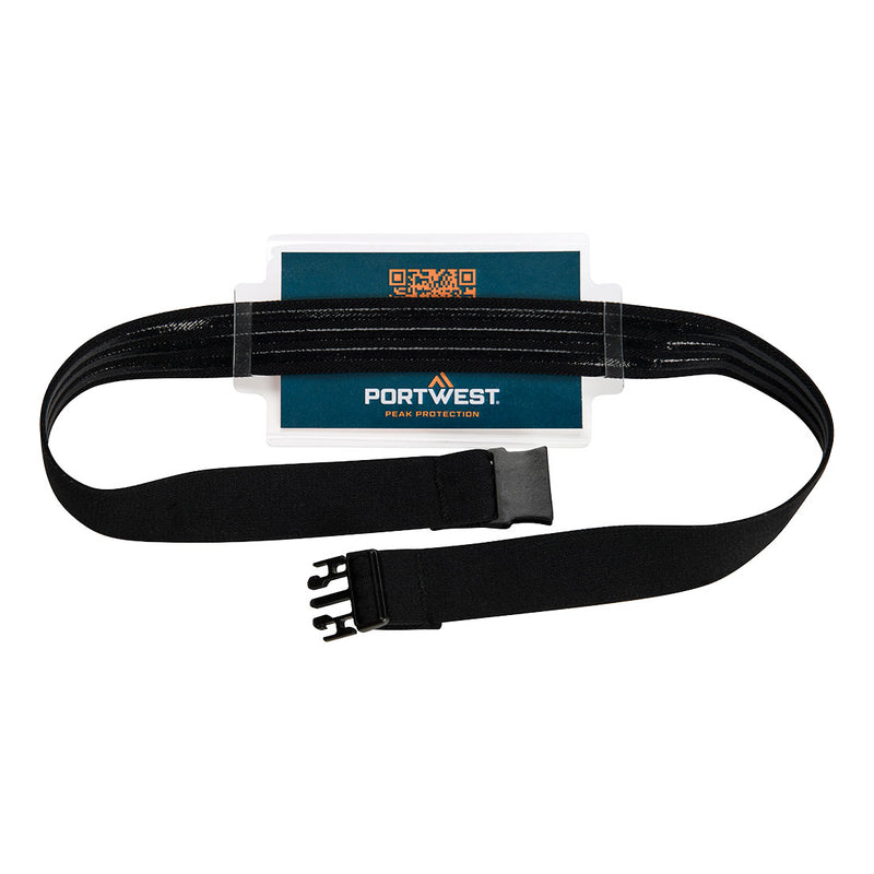 Chargez l'image dans la visionneuse de la galerie, PA40 - Porte-badge universel pour casque, Noir, vue de dos # Couleur_Noir
