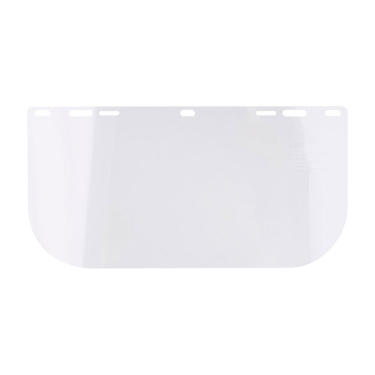 PF30 - Visière plate PC transparente (Pack 1), Incolore 