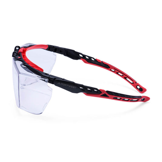 PR03 - Lunette de sécurité Extra OTG, Incolore, vue de dos