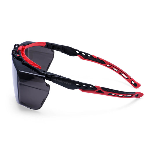 PR03 - Lunette de sécurité Extra OTG, Fumé, vue de dos